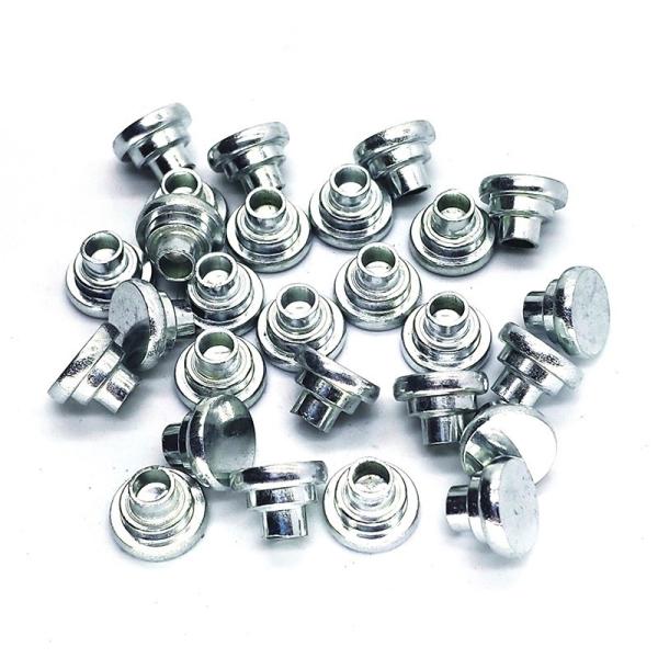 Step semi-hollow rivet, shelf rivet