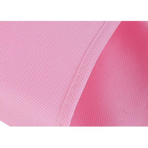 wholesale Pink Nonwoven Suit Garment Bag With Zipper Closure Dustproof And Hanger Slot