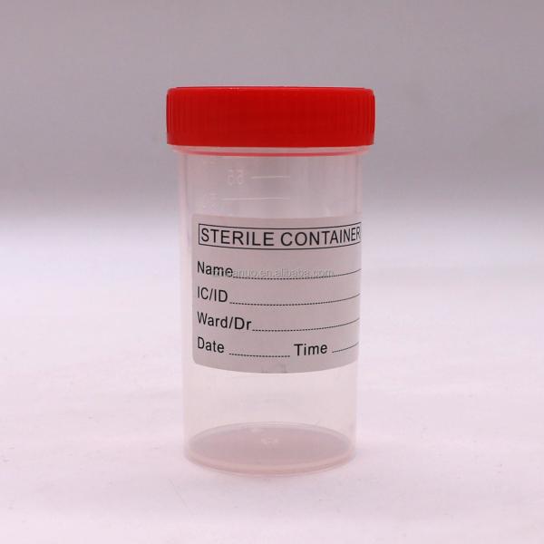 50 ml/60 ml PP пластиковый стакан для сбора стула для бутылки для проб в лабораторных принадлежностях