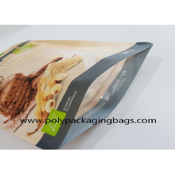 Gravure Printing Resealable Aluminum Foil Ziplock Bags Stand Up Pouches