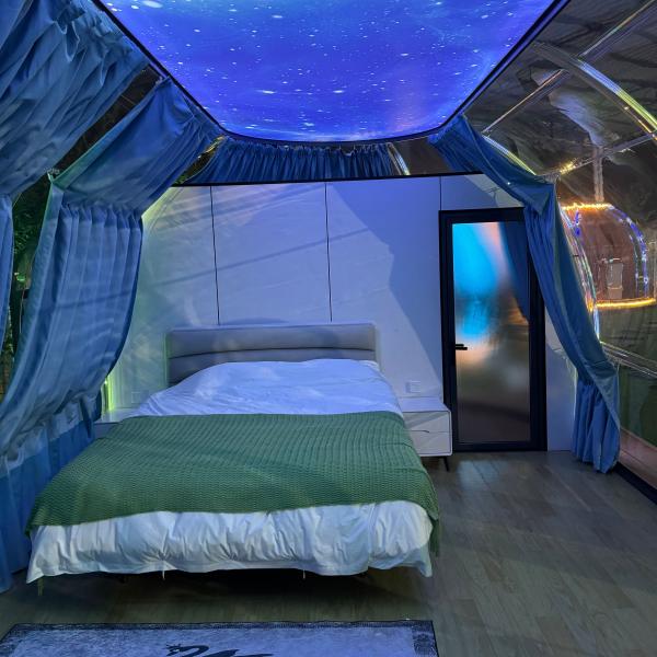 Diy Bubble Tent Oval Infinitely Extended Polycarbonate Dome house for Glamping Hotel with Bathroom Dome room Igloo Tent