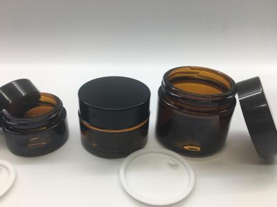 Brown Amber Glass Jar 5g - 50g Brown Jar For Face Cream Eyes Cream