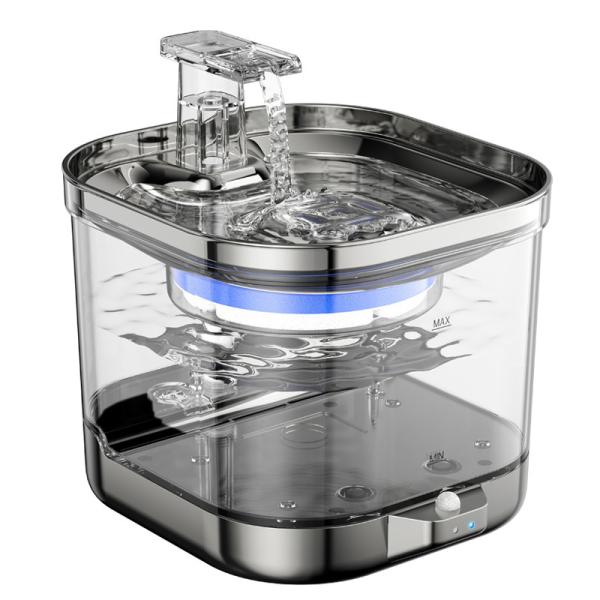 Alarme d' urgence, distributeur d' eau pour animaux de compagnie, filtre à carbone, distributeur d' eau intelligent pour animaux.