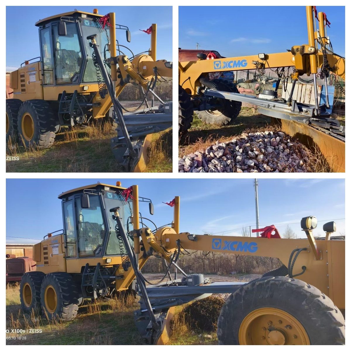 Used XCMG GR2003 Motor Grader 20000kg Operating Weight 3960mm Moldboard 200HP Engine Construction Machinery