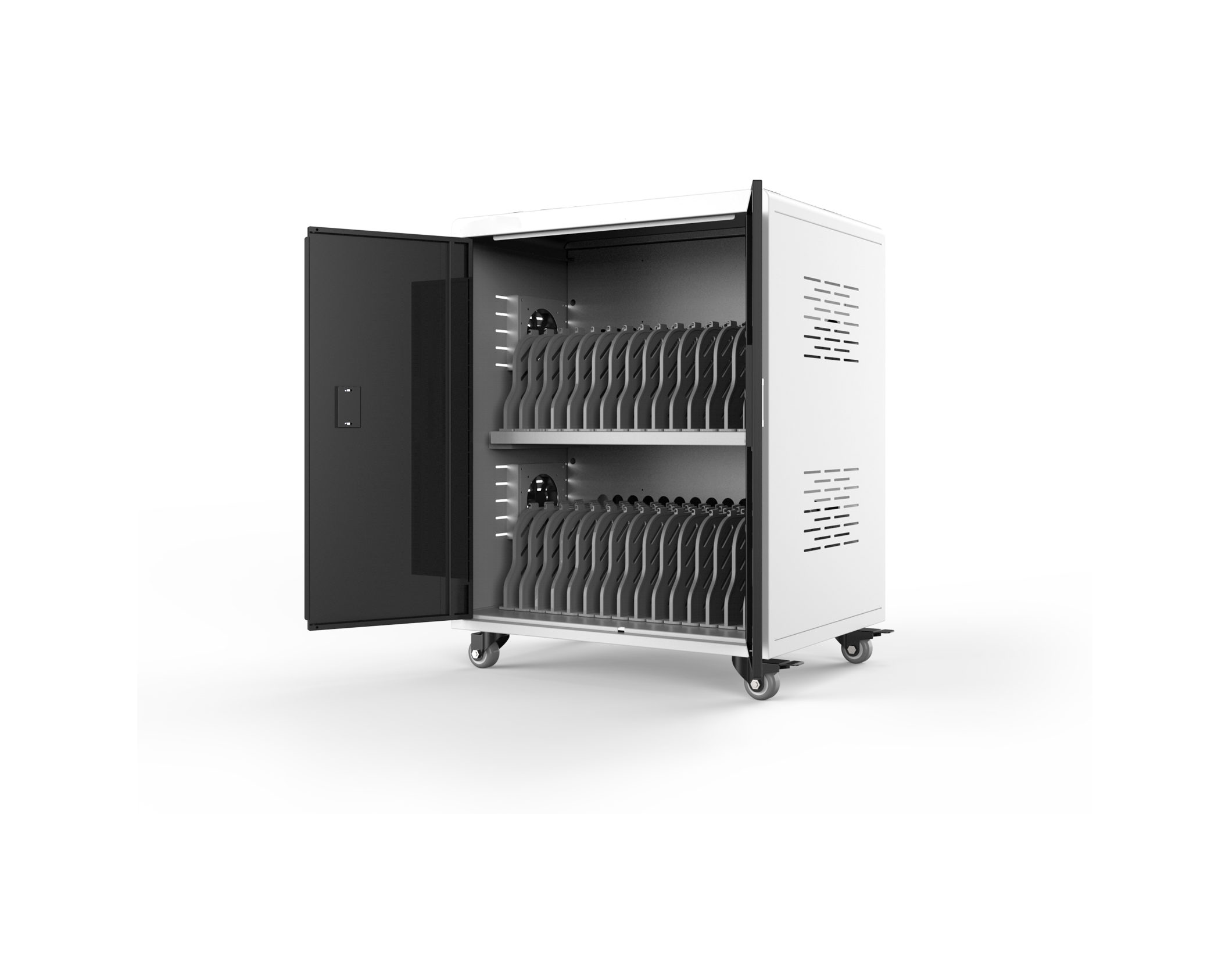 Laptops Chromebooks Charging Cabinet 110-220V AC Power Directly Charging Cart