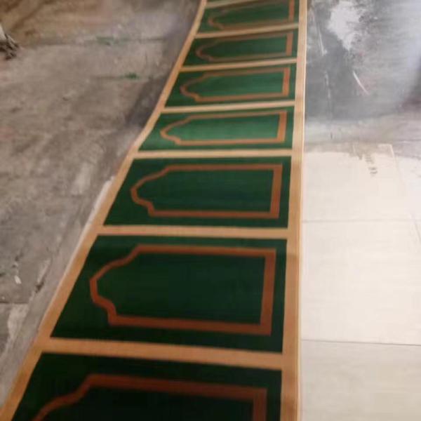 Rectangle Axminster Customized Patterns 4*25 Roll Custom Carpets for Mosque Prayer Carpet