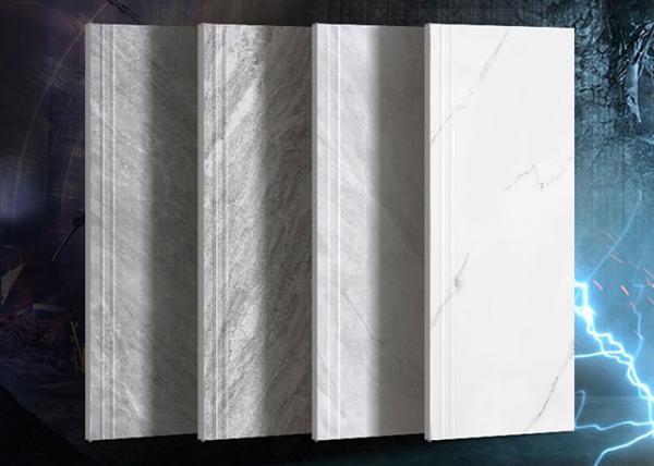 Telhas das escadas do patim do restaurante de Gray Polished Porcelain Tiles 1200x300mm anti