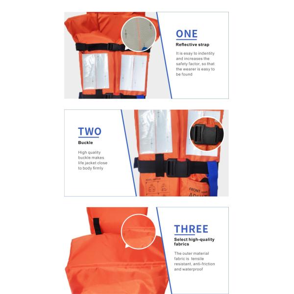 Chaqueta salvavidas RSCY A5 de poliéster Oxford, diseño de vida marina