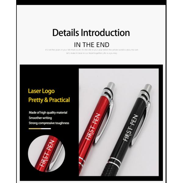 Un stylo à bille en aluminium de haute qualité personnalisé