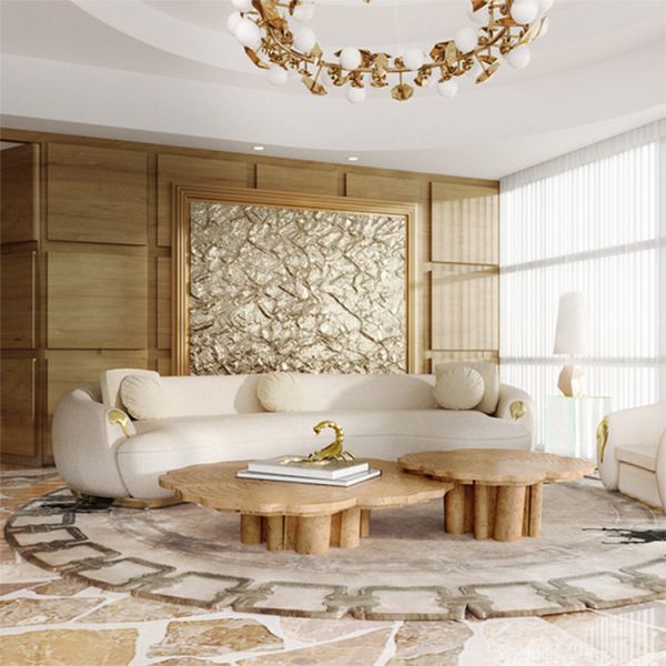 Boca Design Villa Modern Style Light Luxury Living Room Furniture Sets Customize Sofas for Sale