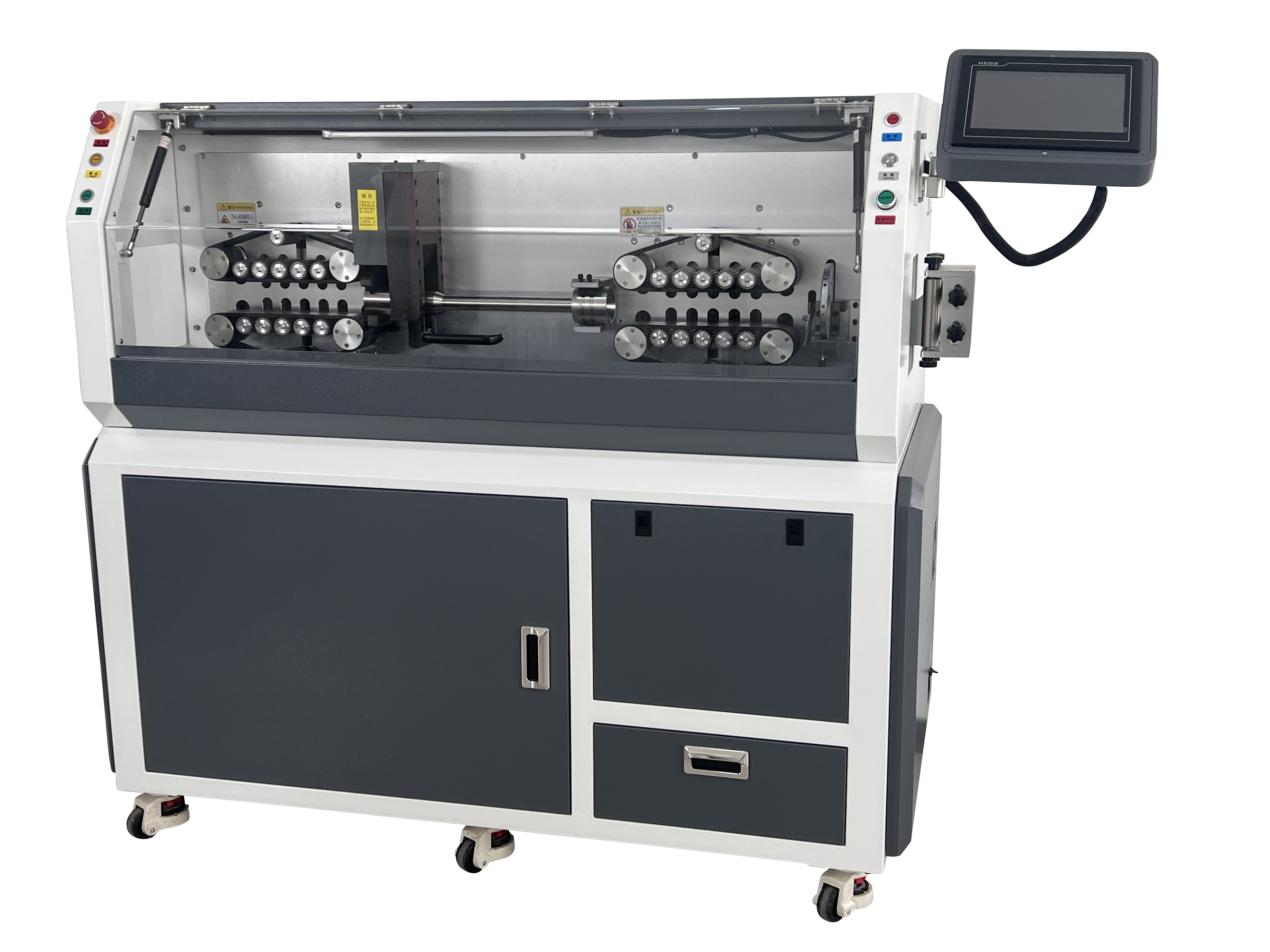 220V Wire Cut And Strip Machine PLC Touch Screen Automatic Wire Cut And Strip Machine