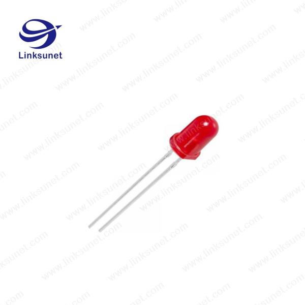 2 PIN Custom Wiring Harness 5MM RD LED L - 53HD UL1061 24AWG Lead Free Wire