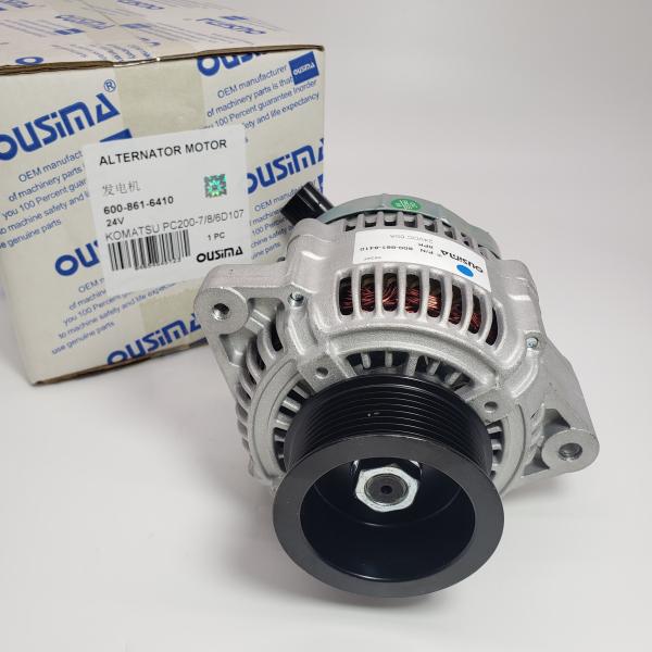 600-861-6410 Alternator Assembly For KOMATSU PC200 PC220 S4D102E SA6D102E SAA6D102E