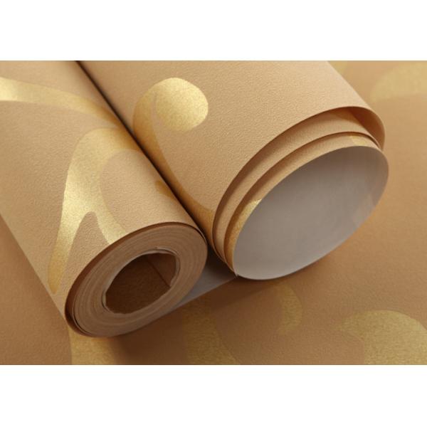 Съемные европейские обои типа с роскошной золотистой картиной листьев