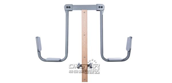 outdoor exercise equipment park wood outdoor leg press machine