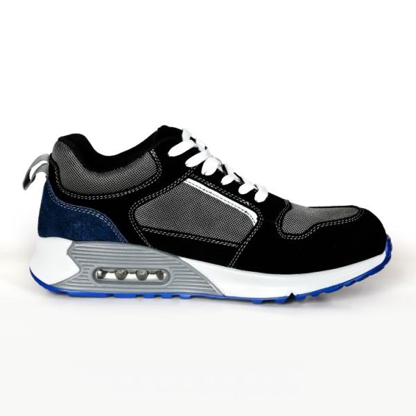 Factory Sports Construction Workers Cement With Comfortable EVA Insole And Mesh Upper Safety Shoes
