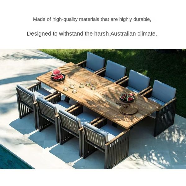 Modern Outdoor Aluminum Rattan Garden Sofa Chair Set Waterproof Eco-Friendly for Villa Apartment Courtyard & Leisure Lounge Use