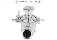 SS316 Tri Clamp Sanitário Tanque Radial Bottom Valve Pneumático Com Selo PTFE