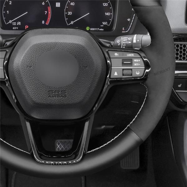 Maroon Fan Club Design Style Custom Steering Wheel Cover for Honda Civic 11th gen 2022