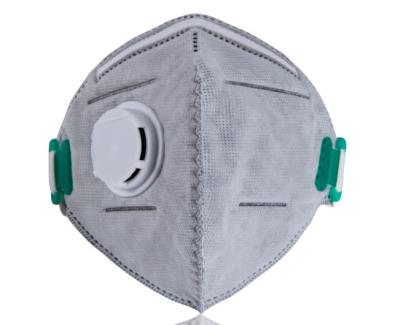 Colored Valved N95 Respirator Mask , Foldable Dust Mask 16.5*12cm