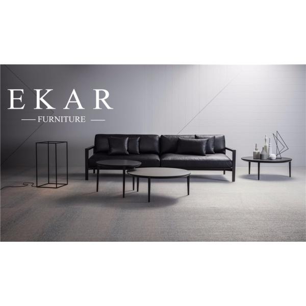 European Modern Wooden Frame Cream White Fabric Sofa 3 Seater Couch