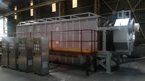 Forno de cintura de aço de alta potência e poupança de combustível, forno de túnel para processo de fabricação de tijolos