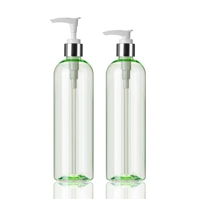 O champô plástico recarregável engarrafa 10 onças 300ml para o cabeleireiro