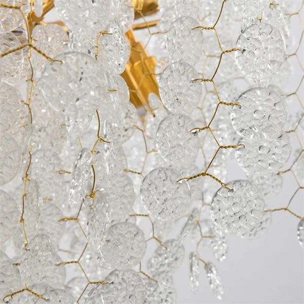 Nordic Ceiling Crystal Chandelier Gold Luxury Pendant Light  （WH-AP-672）
