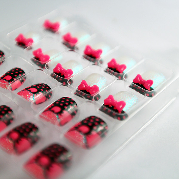 Designed Fingers Fake Nails Artificial Nail Art 24PCS With ABS