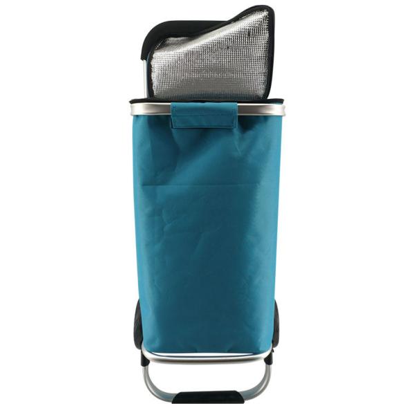 Handle Cover Wash Collapsible Swivel Wheels Supermarket Shopping Trolleys Carts Portable Folding With Cooler