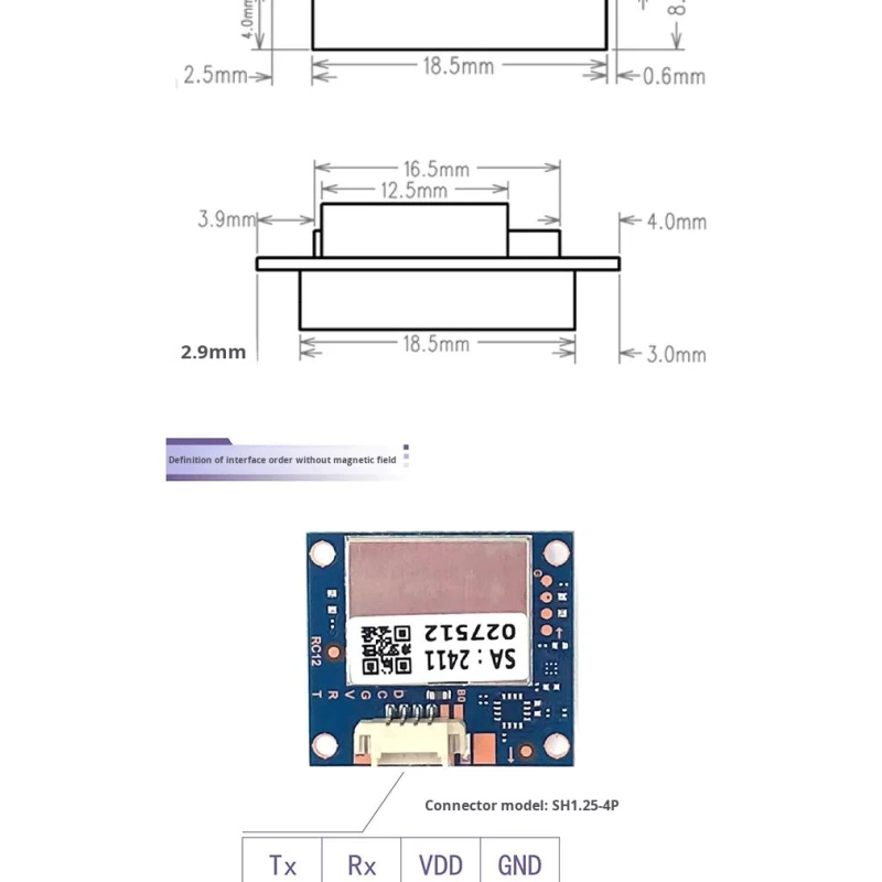 Corvongnss M10 Multi-System Drone Module 18Hz Beidou GPS GPRS Three-Mode Positioning Durable Plastic Accessories