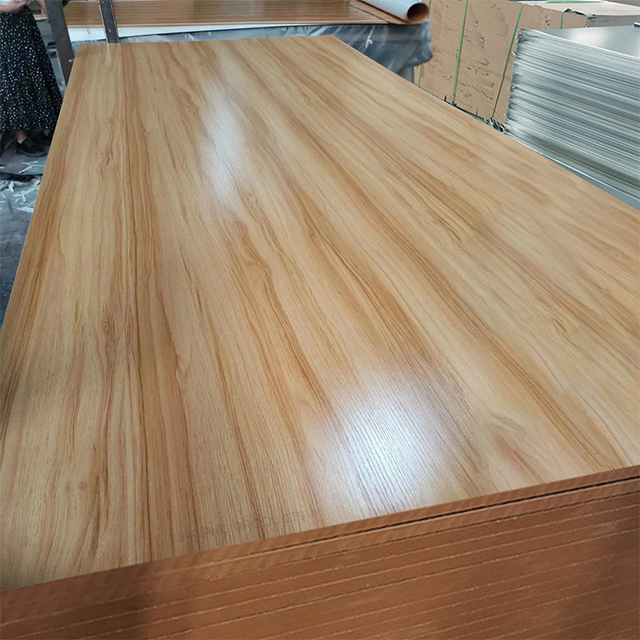 Impact Resistant Melamine Faced MDF Board ENF Grade Eco Friendly Decorative Panel