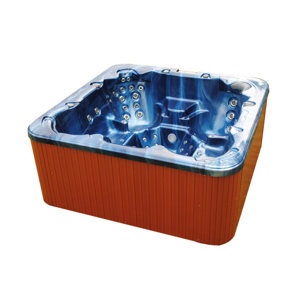 220V / 23A, RCD protected circuits, acrylic shell square massage 5 - 7 persons spa hot tub