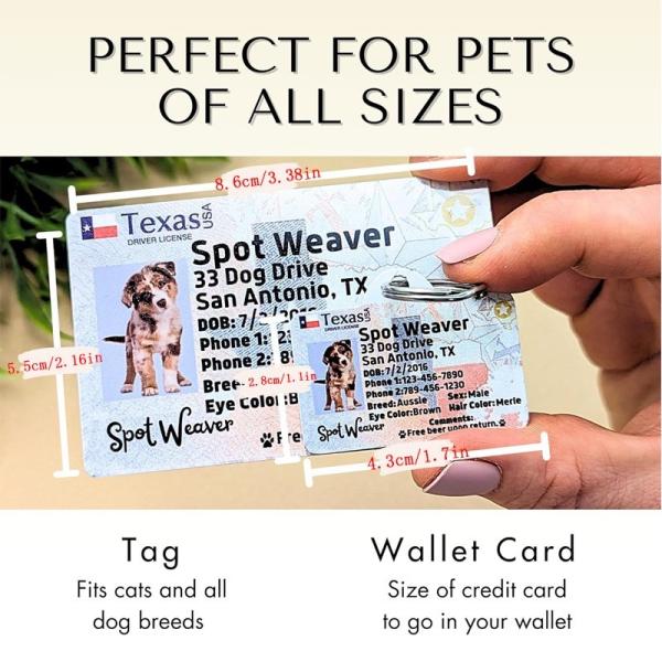 DIY MDF Sublimation Dog Tag Blanks Heat Transfer Blank PET Tag