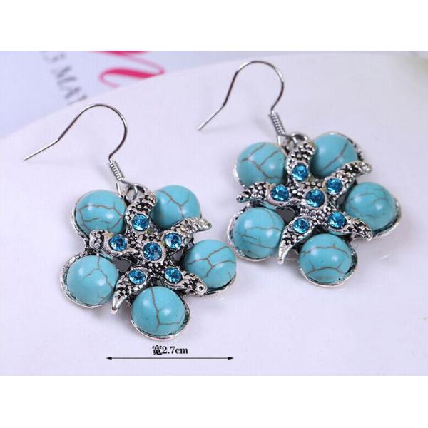 Fashion Turquoise Beaded Earrings