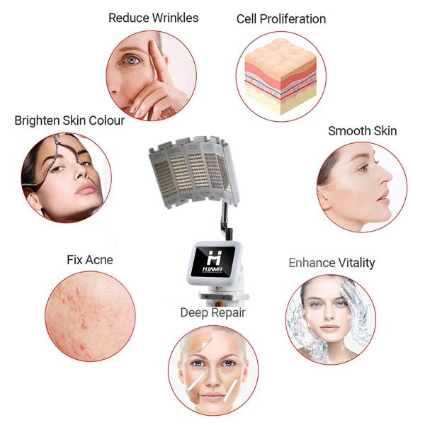 TUV CE Approved 5 Colors Infrared LED PDT Photon Light Skin Rejuvenation Acne Removal Beauty Machine