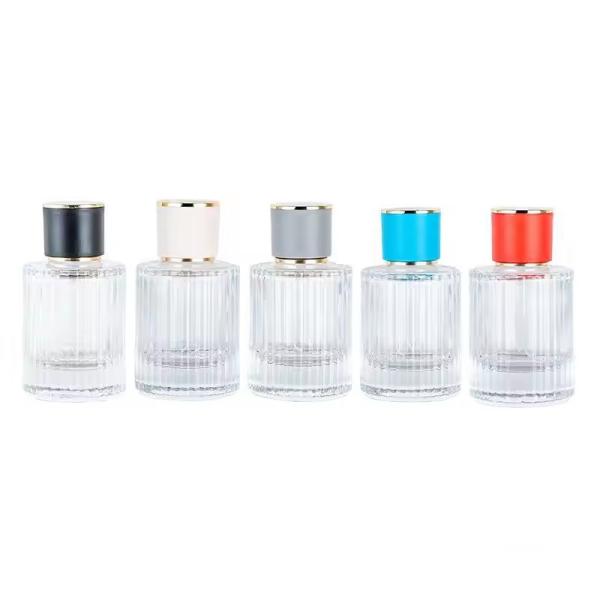 Empty Clear Cylinder Perfume Fragrance Glass Bottle Atomizer Spray Bottle