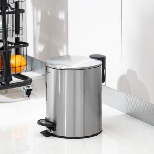 3L 5L 12L 20L 30L pedal de ferro redondo lixo de aço inoxidável com capacidade