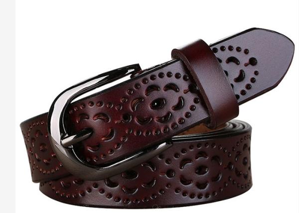 White Width 35mm Women's Fashion Leather Belts Custom Logo