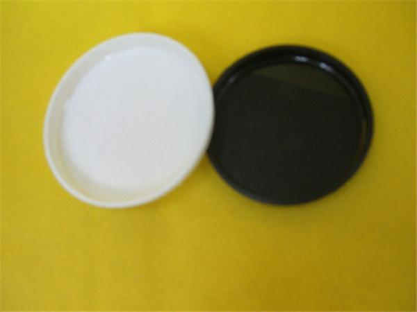 couvercle noir/blanc de catégorie comestible de 83mm de pp de produits pour le tube de papier