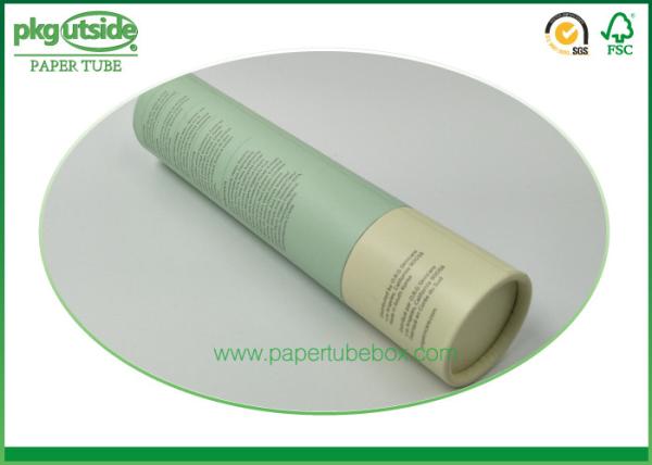 100% Recycled Cylinder Box Packaging , Handmade Paper Tube Packaging