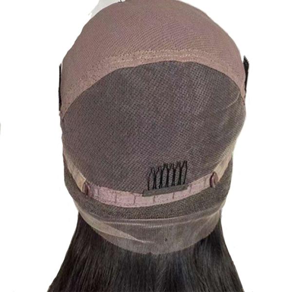 10-24 Inch Brazilian Curly Remy Human Hair Full Lace Wig Hand Tied Transparent French Lace