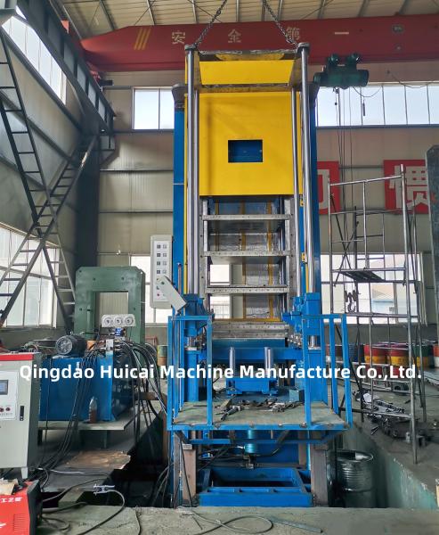 Máquina de prensagem hidráulica de borracha para almofada de suporte de ponte, fabricando uma camada de trabalho 380V/220V