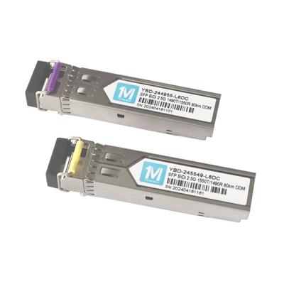 2.5G BIDI LC 80km 1490nm/1550nm DDM WDM Simplex Fiber Optic Transceiver SFP Module for speed and Stable Network Connection