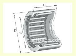 Roller Cage Bearings Precision Roller Bearing NATR17 PP Needle Roller Bearing