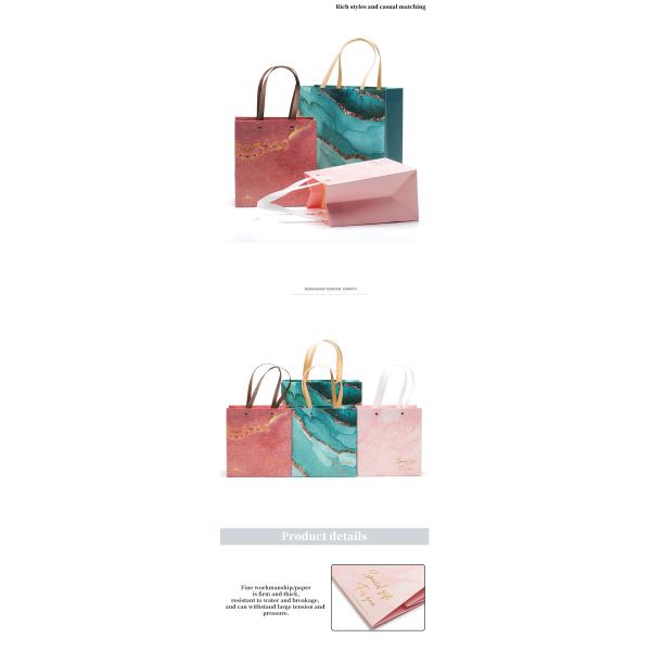 Upscale Luxurious Firm Cardboard Paper Tote Bag Luxury Packaging With Handles