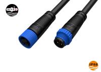 3 conector del Pin IP68 Overmolded M15 moldeado con el cable