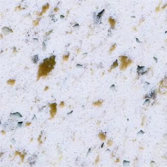 Wear Resistance Quartz Bathroom Vanity Tops With Black And Yellow Grain