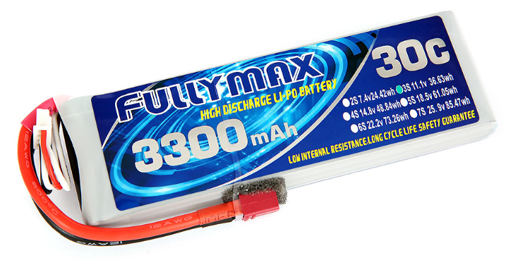 Блок батарей 30C 3300mAh 3S 11.1V FULLYMAX LiPo со штепсельной вилкой t для вертолетов воздушных судн шлюпки тележки автомобилей RC