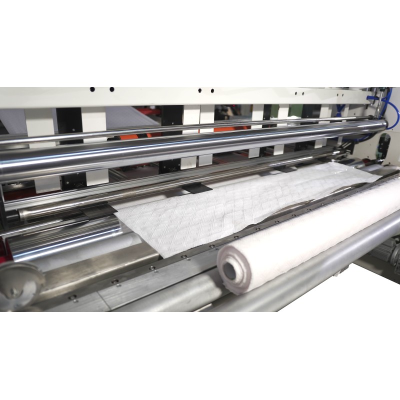 Touch Screen Parameter Setting Industrial Toilet Paper Rewinder Offering Working Speed 200mim for Smooth Roll Processing